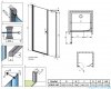 Radaway Eos DWS drzwi prysznicowe 140 lewe przejrzyste 137993-01-01L
